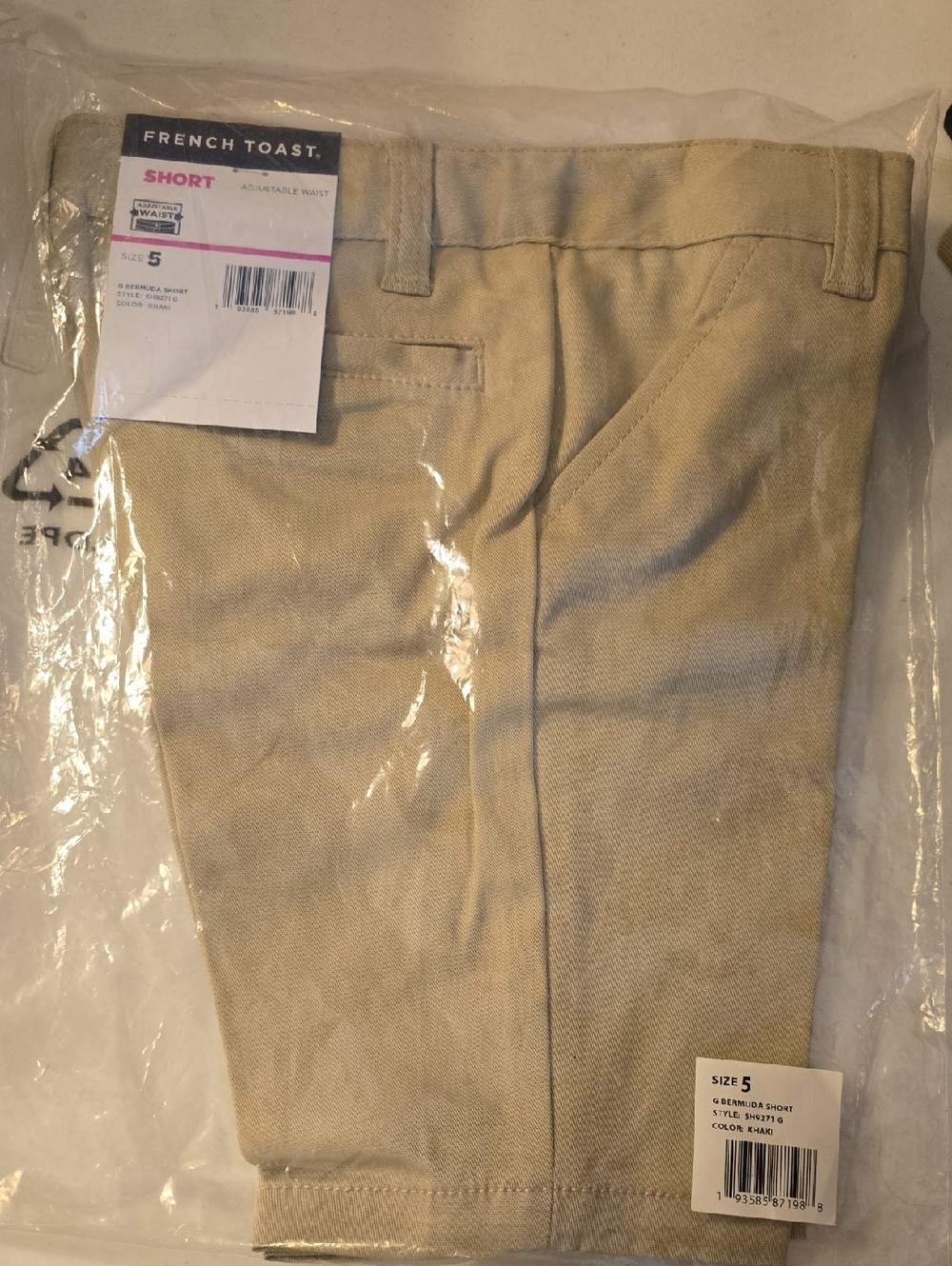 French Toast Boys Khaki Short Pants in Tan